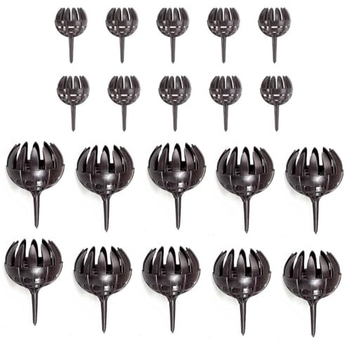 GYWHOOFT Lot de 20 paniers d'engrais pour plantes, conteneur de fertilisation, panier d'engrais, panier de jardin, avec couvercle de plantation de bonsaï, couvercle de jardin