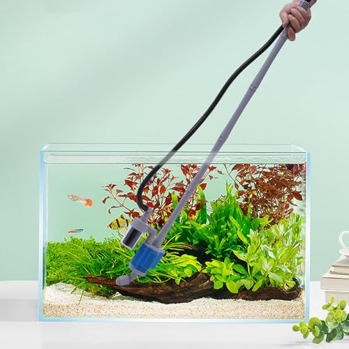 Aquarium Mulmsauger Aquarium Mulmsauger Elektrische Aquarium Wasserwechsler Länge Des Wasserrohrs 2m 28W für Aquarium Wasserwechsel und Reinigung Handbetriebener Sauger Bodenreiniger Aquarium Reiniger