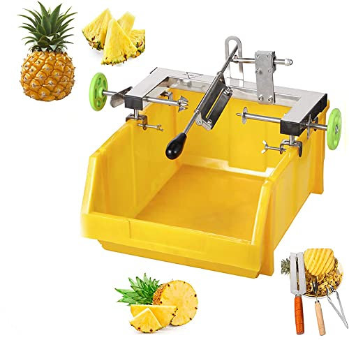 LVSEWOA Coltello pelapatate per Ananas, Coltello pelapatate per Ananas in Acciaio Inossidabile, Impugnatura Comoda, Facile da sbucciare, Design Staccabile, Facile da Pulire, Facile da sbucciare