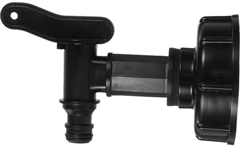 Happyyami Vanne De Jardin Plastique à Haut Débit Robinet pour Réservoir Eau Extérieur Kit De Vanne De Pluie Réservoir Eau De Pluie De Raccords De Cloison