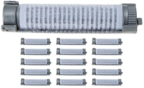 RUNROTOO Pinzas para Volumen al Pelo Rulos Térmicos de Plástico y Nylon Diseño Autoadhesivo 16 para Rizos en Cabello Corto y Medio