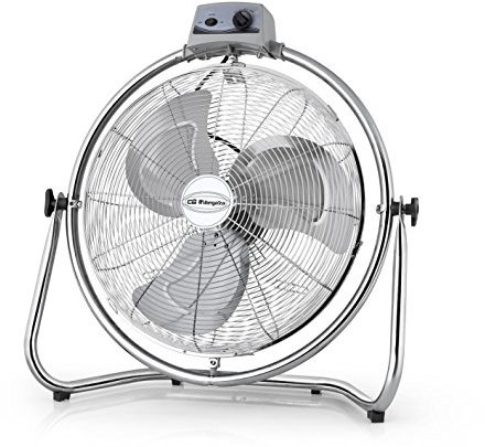 Orbegozo PWO 1952 - Ventilador industrial, aspas 50 cm de diámetro, 3 velocidades de ventilación, cabezal oscilante multiorientable, asa de transporte, 130 W