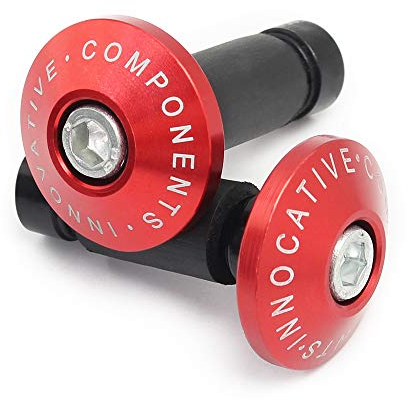 Universel Moto vélo 7/8 22mm Embout Guidon CNC Extrémités de Guidon de Moto Poids Plug Bouchon de Guidon Velo,Rouge