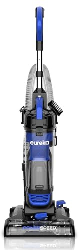 Eureka Lightweight Powerful Upright Vacuum Cleaner for Carpet and Hard Floor, PowerSpeed, New Model,Blue,black/New Model