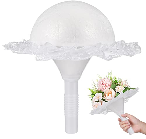 TOYANDONA Bridal Bouquet Holder Wedding Bouquet Holder Flowers Bouquet Holder Foam Artificial Bouquet Holder Large Bouquet Holder for Wedding or Engagement