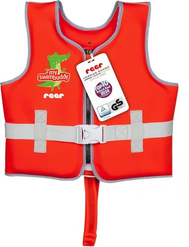 reer myswimbuddy Schwimmlernweste | Schwimmhilfe für Babys und Kleinkinder | Größe M | Sicher Schwimmen Lernen | 19-30kg
