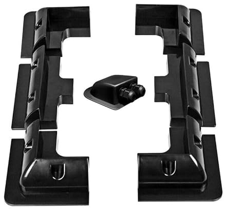 KLLsmDesign Lot de 7 supports de montage pour panneau solaire ABS sans perçage avec presse-étoupe, construction pour maison, remorques, bateaux, camionnettes, garages, mur et autres installations de