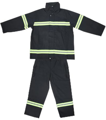 NutriEss Fireproof Heatproof Flame Retardant Clothing Protective Reflective Coat Trousers for Firemen (M)