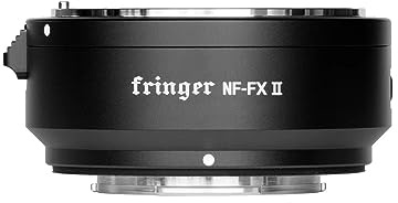 Fringer NF-FX II Fuji Objektiv-Mount-Adapter Autofokus-Elektronikring Kompatibel mit Nikon D/G/E-Objektiv zu Fujifilm-Kamera X-T50 X-T5 X-Pro3 X-T30II X-T4 X-H2S X-E4 Serie, staubdicht und tropfsicher