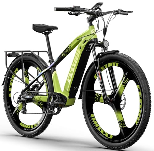cysum MTB Bicicleta electrica Hombre 29 Pulgadas, Bici eléctrica montaña Adulto, Bicicleta Todoterreno electrica, batería Litio extraíble 672Wh, Alcance de 75-90 km, Freno de Disco hidráulico (Verde)