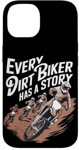 Chaque motocycliste a une histoire de moto tout-terrain Coque pour iPhone 14