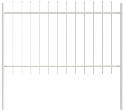 vidaXL Langlebige pulverbeschichtete Stahlzaunpaneele Set von 6 Modernes Gartenzaun UV-beständig Wetter 170 x 3,5 cm Einfach zu installieren und warten Dekorativ für den Außenbereich Grenztrennung