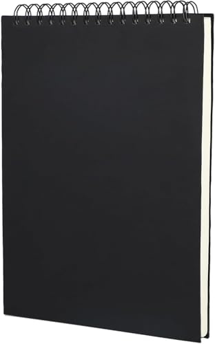 Cuaderno de bocetos A4 con espiral, 120 páginas (60 hojas), cuaderno de bocetos, artistas y profesionales, formato retrato, apto para pintura y bocetos