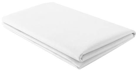 Orivin Strykbart mellanlägg vitt, 200 x 100 cm strykbart mellanläggstyg för veck, sömnad, förstärkta kläder (vit)