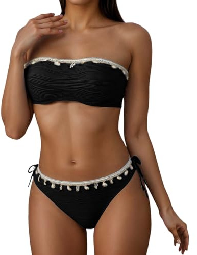 Costume Due Pezzi Donna Bikini Donna Mare Curvy Fascia Da Bagno A 2 Con Ferretto Sportivo Costumi Volant Imbottitura Reggiseno Triangolo Pezzo Sopra 5Xl Coppe Push Up Perizoma Donne Pantaloncino