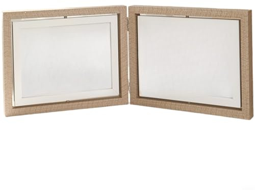 NiuLumea Cornice flottante da 15,2 cm, girevole su entrambi i lati, da tavolo, moderna cornice in legno minimalista con rotazione a 360 gradi (C)