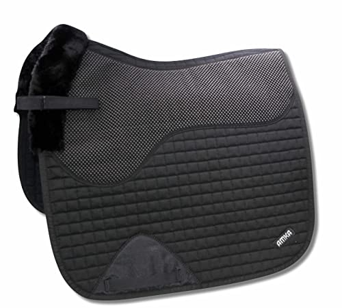 AMKA Anti-Rutsch Schabracke Anti-Slip Sattelunterlage mit integrierter Anti-Rutsch Auflage Dressur