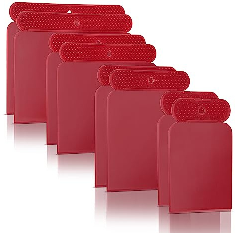 PETITONE Japanspachtel – 8tlg Premium Kunstoff Spachtel Set - Leicht zu reinigender Flächenspachtel - Spachtel Werkzeug - Extra große Griffnoppen - Spachtel Acrylmalerei - Besonders Präzise 45°-Kante