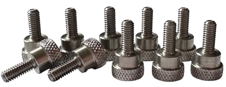 Precisiongeek – Rändelschrauben M4 x 10 mm aus Edelstahl – 10er-Set – Werkzeuglos handfest verschraubbar – Made in Europe