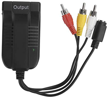 Convertitore da S Video a Hdmi, Adattatore Composito 3 con Connettore Maschio Cavo SVIDEO Hdmi 1080P per HDTV DVD VHS VCRZ51B CVBS Supporto SVIDEO Video S S Video Hdmi S 720P