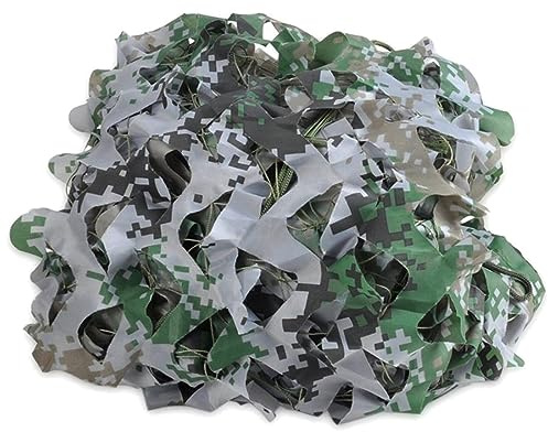 LTSRLL Camo Net of Interior Decor Great for Camping, Privacy Fence, Jungle Gym, Hunting Blind, 4.9'x8.2' /4.9'x16.4' /4.9'x32.8' /6.6'x9.8' /9.8'x16.4' (Color : Jungle, Size : 3x3m/9.8x9.8ft)
