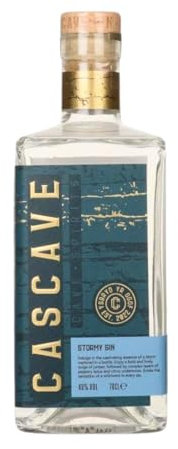 Cascave Welsh Stormy Gin, London Dry Gin Distilled in Wales with Juniper, Citrus, Pink Peppercorns and Botanicals inspired by Brecon Beacons. Small-Batch, Premium Gin (40% ABV)
