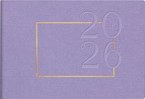 rido/idé fickkalender mod. Septimus 2026 Lavender | A6 tvärgående, textil