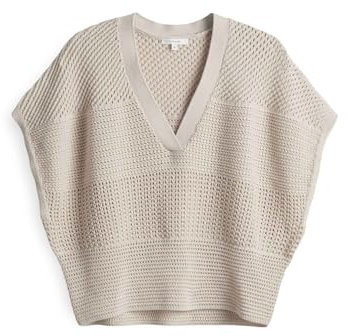 OPUS Damen Pullover | PEKINA Loose Strickshirt aus nachhaltiger Baumwolle Natural Glaze, S
