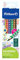Pelikan Buntstifte-Set Silverino 6-teilig, dreieckig und dick, 6 Farben, Malstifte mit Grip und dreieckigem Schaft