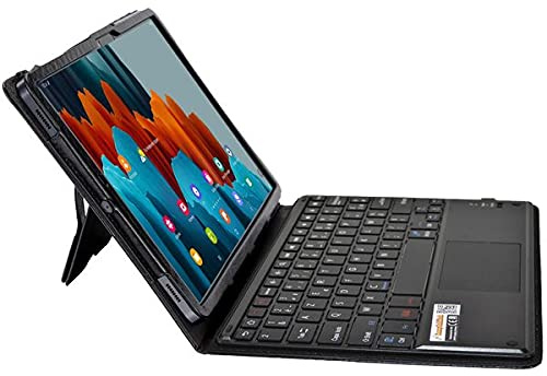 MQ21 für Galaxy Tab S7 11' - FRANZÖSISCHES LAYOUT - Bluetooth Tastatur Tasche mit Touchpad für Samsung Galaxy Tab S7 | Tastatur Hülle für Galaxy Tab S7 11 LTE SM-T875 WiFi T870 | Tastatur AZERTY