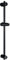 Görbach Barra de Ducha Acero Inoxidable 70 CM, Columna Sin Grifo con Soporte de Alcachofa de Ducha y Soportes de pared, Barra de Ducha Ajustable en Altura Negro