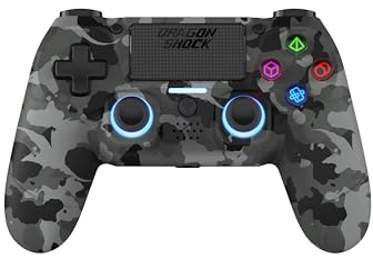 DragonShock - Mizar kabelloser Bluetooth-Controller für PS4, PC und Mobile, grau camo