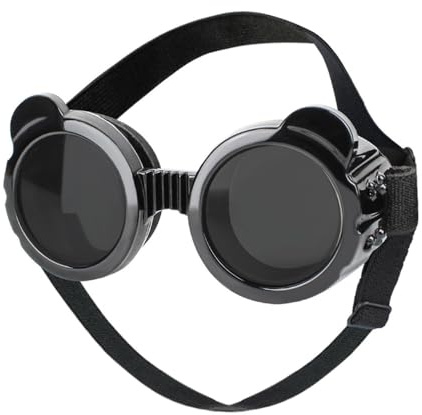 Gafas de sol anti-UV para perros, gafas de perro a prueba de viento y antivaho con correas ajustables para gatos, perros pequeñas y medianas tamaños, equitación, conducción