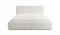 FEDVE Bett 140x200 Creme - Toreira Slim Polsterbett Mit Bettkasten - Doppelbett Mit Stauraum - Schlafzimmer Bett