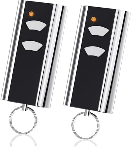 Lot de 2 émetteurs manuels compatibles avec Normstahl et ouvre-porte de garage, compatibles avec Normstahl Entrematic RCU 433-2, RCU 433-4, EA433 2KM, EA433 2KS, T433-4, compatible avec