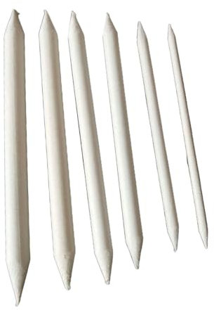 6 Stück Kunstpapier Tortillon Blending Stump für Kunst Sketch Pastell Zeichenwerkzeug Stift