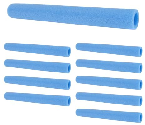 AWAOVV 10 tubos de espuma acolchados para postes de trampolín, tubo de espuma de 40 cm, funda protectora para poste de cama elástica, color azul
