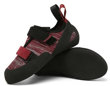 Rock Climbing Shoes | Professional Climbing Shoes for Men, Durable Bouldering Shoes with Precise Fit for Indoor & Outdoor Use Red46