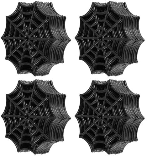 STOBAZA 200piezas Telarañas de Plástico para Halloween por Paquete Decoración Espeluznante de Telaraña para Interiores y Exteriores para Fiestas de Halloween y Decoración de Pared