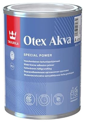 TIKKURILA Otex Akva - Quick Drying & Durable Matt Adhesion Primer (Water-Based) - 1 Litre