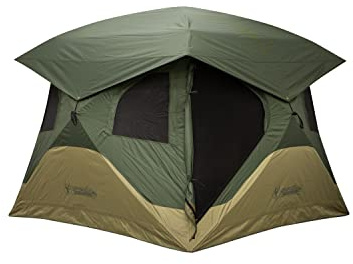 Gazelle T4 Overland Edition GT401GR Pop-Up Portable Camping Hub Tent, Easy Instant Set up in 90 Seconds, Alpine Green/Moss, 4-Person, Family, Overlanding