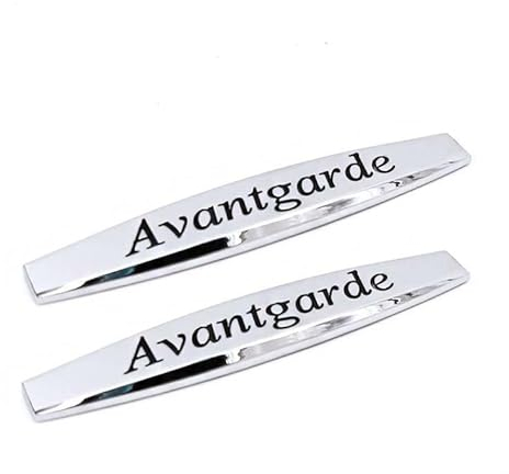 2X Avantgarde Emblem Chrom Badge Auto Aufkleber Schild car Sticker für Avantgarde
