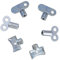 Vaguelly 6pcs Zinc Alloy Radiator Valve Key Includes Old New and Extended Bleed Keys Plumbing Valve Tool for Removing Air Blockage in Radiators
