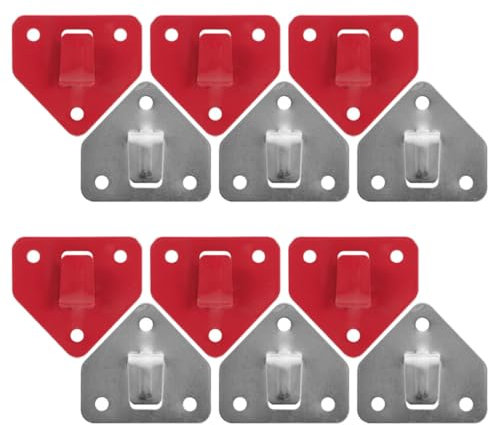 Gadpiparty Feuerlöscher-Haken, 12 Stück Feuerlöscher-Halterungen, robuste Feuerlöscher-Aufhänger für trockene Chemikalien und Wasserlöscher