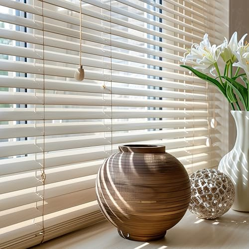 Persianas Venecianas de Aluminio con cordón autobloqueo, Soportes Ocultos y Fácil Instalación Montaje en Pared o Techo. Persiana Veneciana y estores enrollables STORESDECO Gris Piedra 90x160 cm