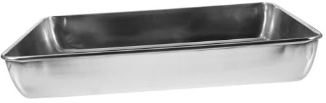 Milisten Edelstahl Vogelbadewanne Vogelreinigungsbecken Metallduschbecken Vogelfledermauswanne Käfigzubehör Kleine Vogelbadewanne Für Tauben Und Mehr