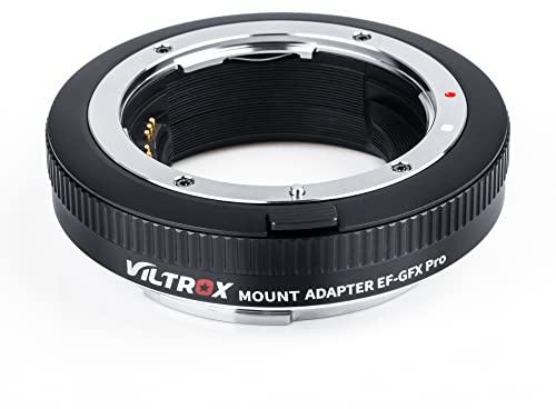 VILTROX EF-GFX Pro Bajonettadapter,Autofokus Adapter Objektivadapter mit Manueller Blendenring für Canon EOS EF/EF-S Objektiv auf Fujifilm GFX-Mount Kamera GFX 50S/50R/100