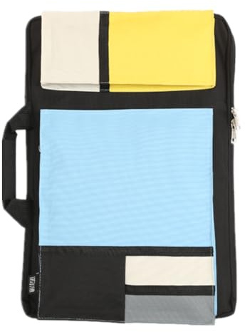 SJTJSPX Bolsa de dibujo A2/A3 para bocetos, bolsa de almacenamiento de artistas, bolsa de mano impermeable, bolsa de lona portátil, funda de transporte de dibujo, bolsas de transporte de suministros