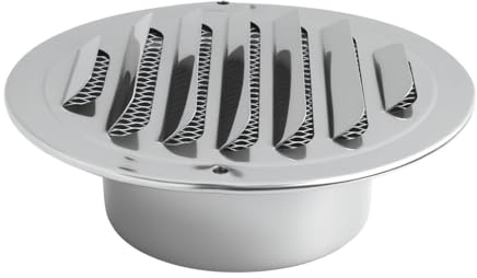 100mm Grille D'aération Ronde En Acier Inoxydable, Ventilation Grille, Grille Ventilation Résistante Aux Intempéries, Grille De Ventilation Extérieure Avec Moustiquaire, Protection Sûre Pour Fenêtre