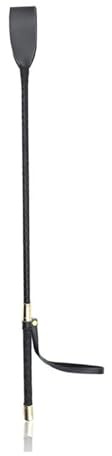 Générique Cravache d'équitation Durable en Cuir PU, 3 Tailles, Accessoire d'entraînement for Chevaux, Accessoire d'extérieur Portable, léger, antidérapant, avec poignée, for Courses(60cm)
